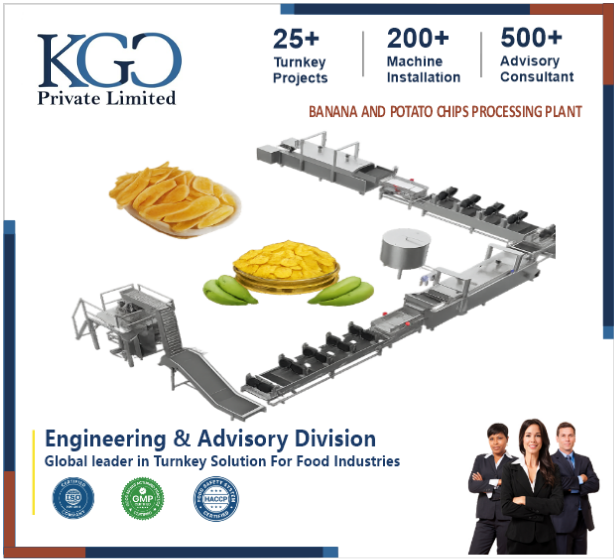 Banana and Potato Chips Processing Plant Consultancy