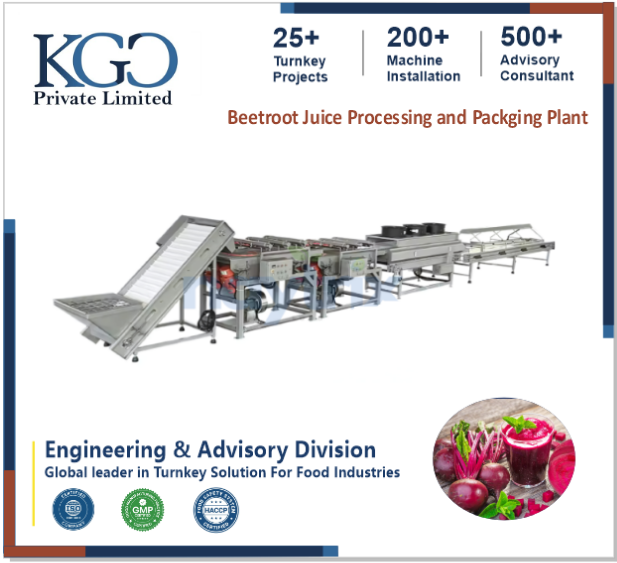Beetroot Juice Processing & Packaging Consultancy